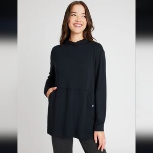 KIT AND ACE Weekend Brushed French Terry Hoodie Black Size 6